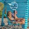 AMMSUN Beach Cabana Sidewall, Extra Privacy Sunwall for AMMSUN 6.5′ Cabanas(Royal Turquoise)