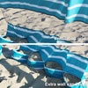 AMMSUN Beach Cabana Sidewall, Extra Privacy Sunwall for AMMSUN 6.5′ Cabanas(Royal Turquoise)